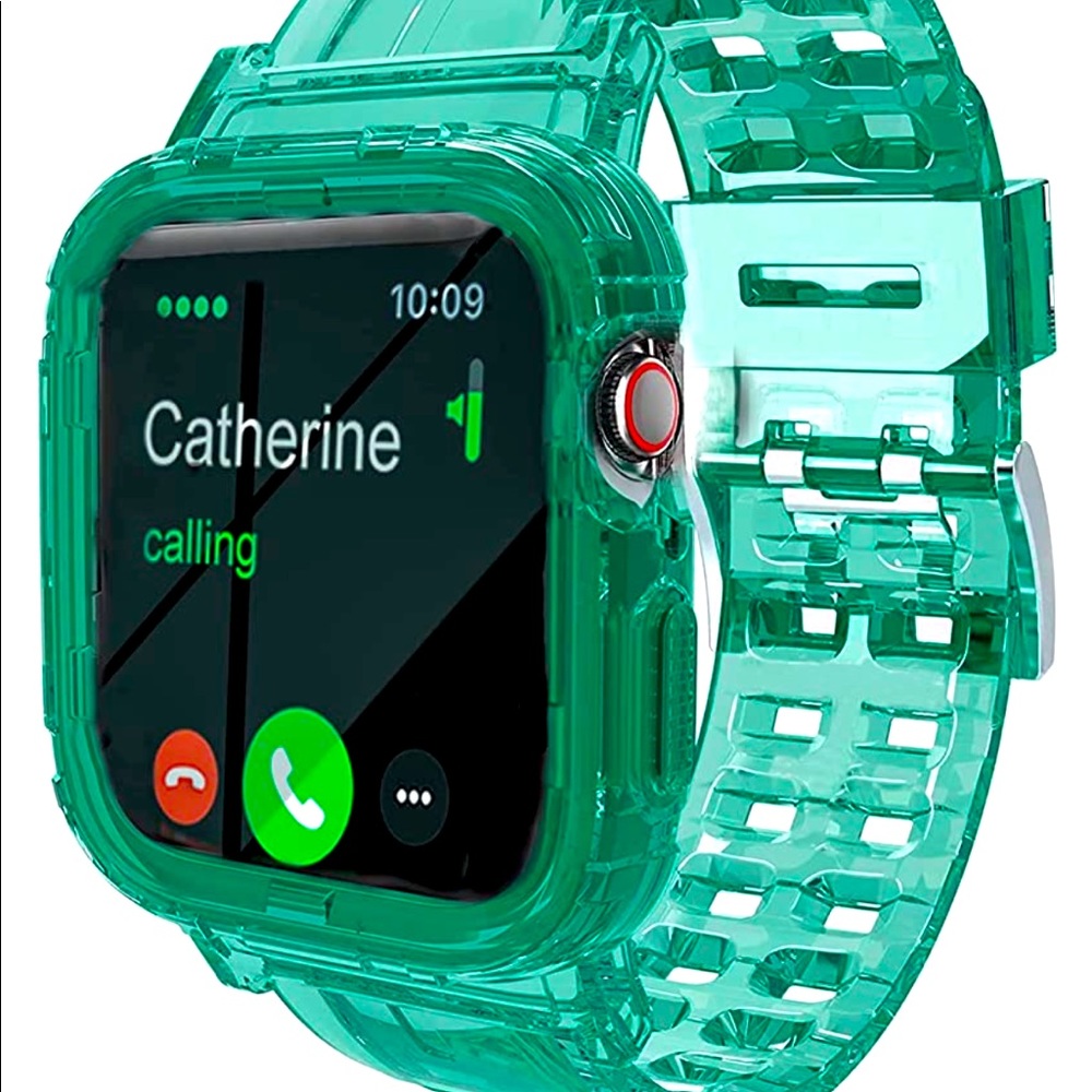 Apple Watch band 42/44mm/ green soft silicone